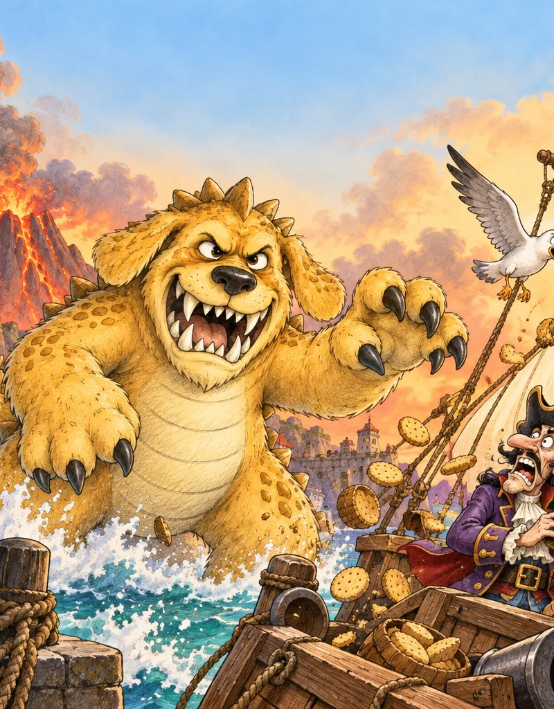 Padzilla and the Pirate's Plunder cover illustration