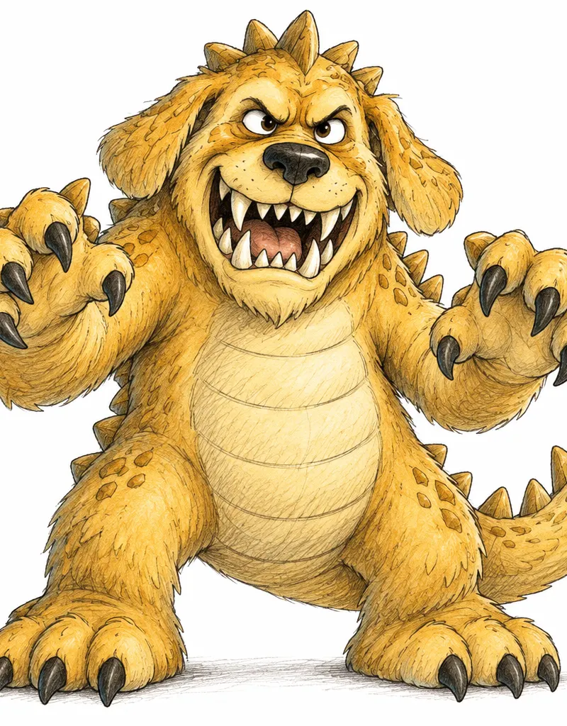 Padzilla as a pirate, from a real storybook